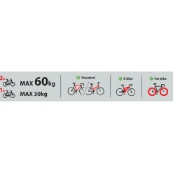 Fietsendrager trekhaak - 3 fietsen en opvouwbaar