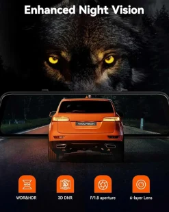 G850 Pro 4K Wifi GPS 64gb Mirror dashcam