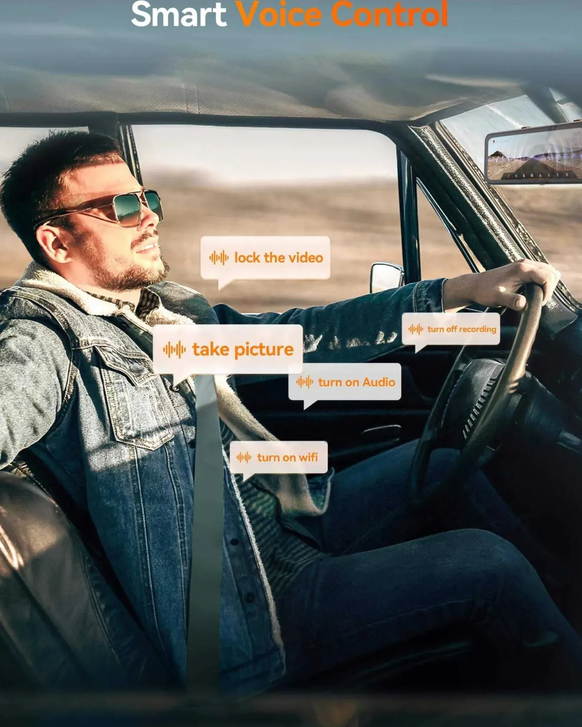G900 Pro 4K Wifi GPS 128gb Mirror dashcam