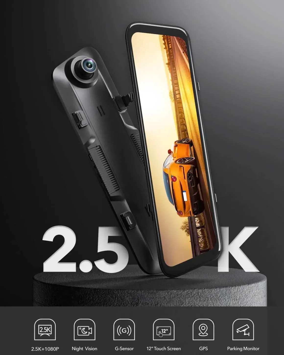 G840H 2K Wifi GPS 32gb Mirror dashcam