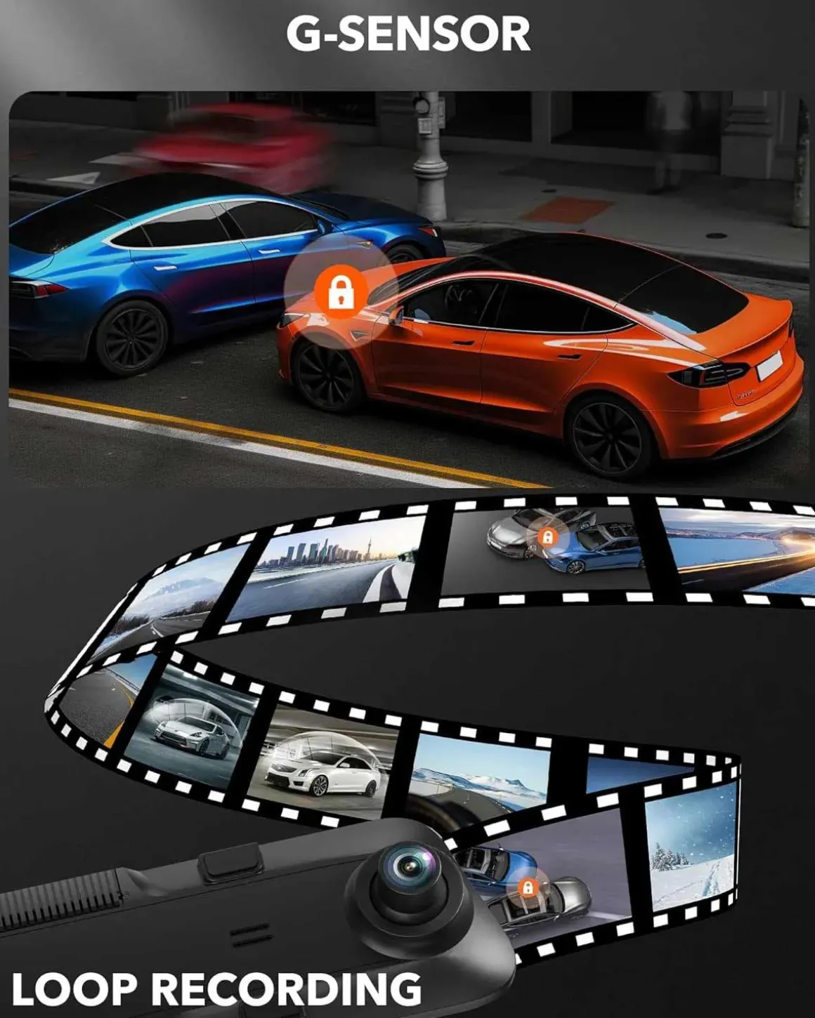 G840H 2K Wifi GPS 32gb Mirror dashcam