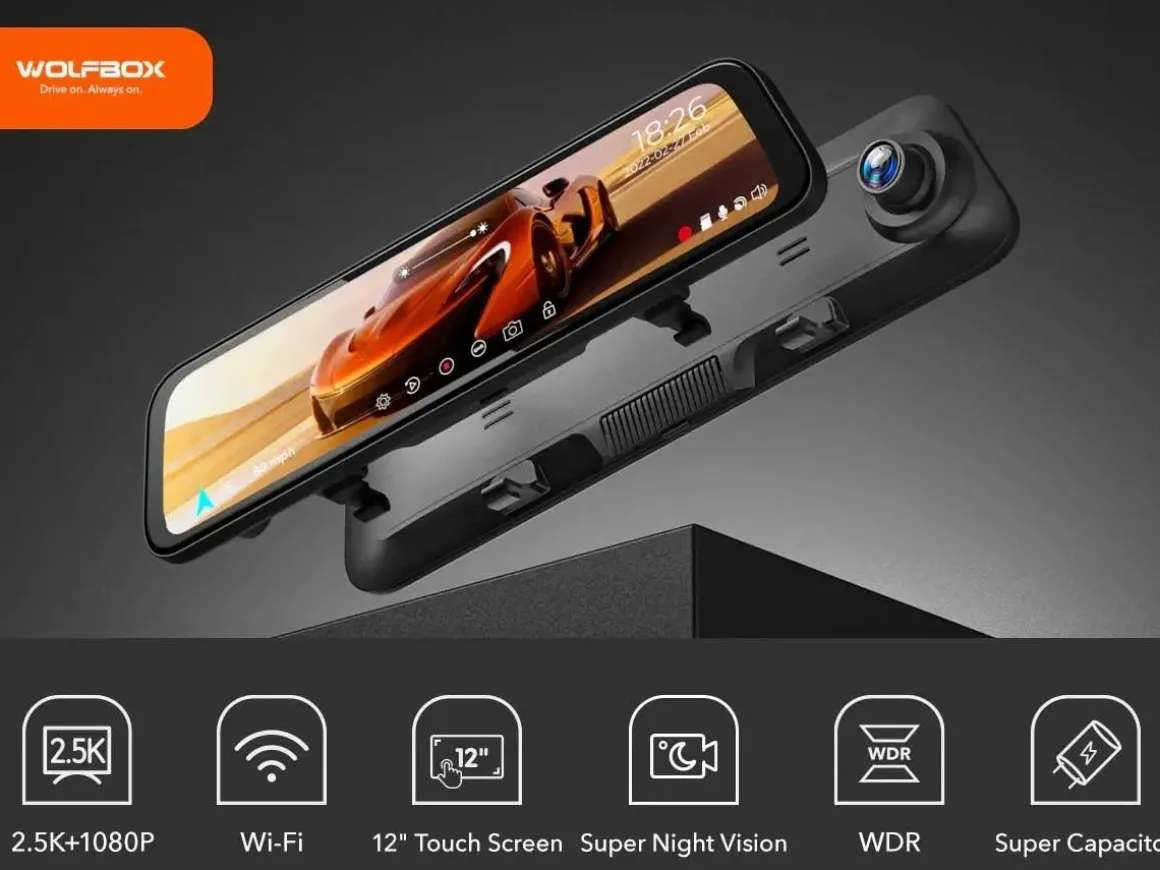 G840H 2K Wifi GPS 32gb Mirror dashcam