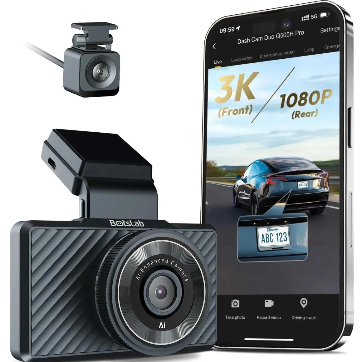 G500H Pro 3K Wifi GPS 2CH dashcam