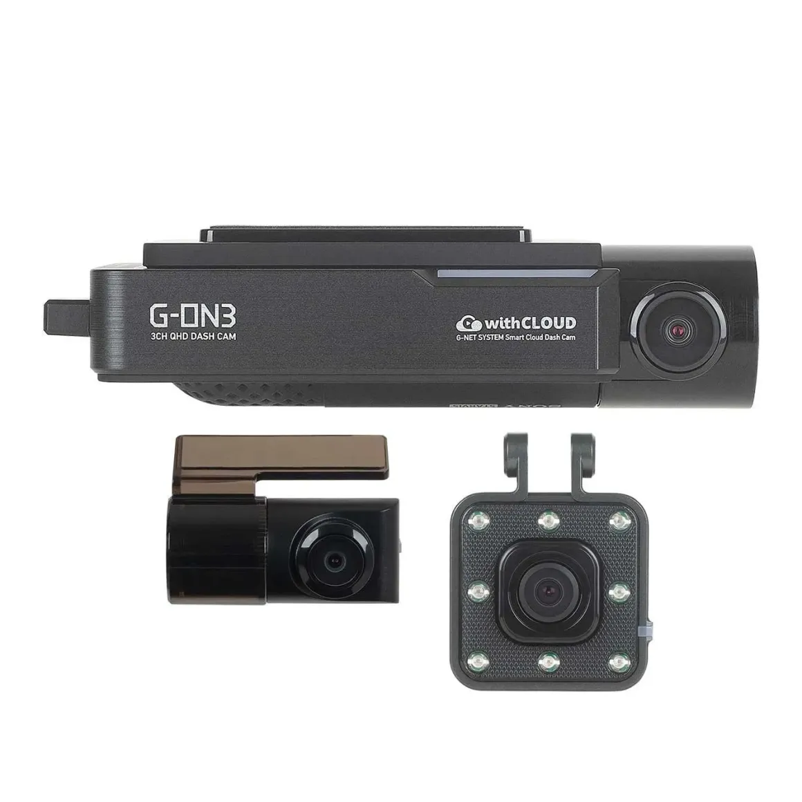 G-ON3 3CH QuadHD Cloud Wifi GPS 128gb dashcam