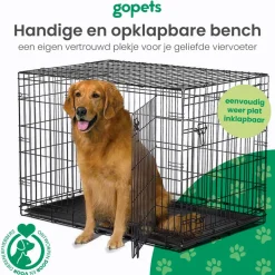 Hondenbench XL - Incl. Plaid - 2 Deuren
