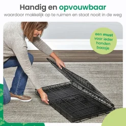 Hondenbench XL - Incl. Plaid - 2 Deuren
