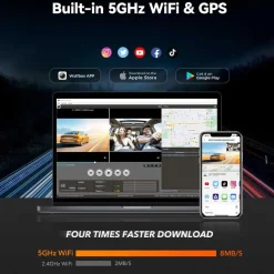 i17 3CH 4K Wifi GPS 64gb dashcam