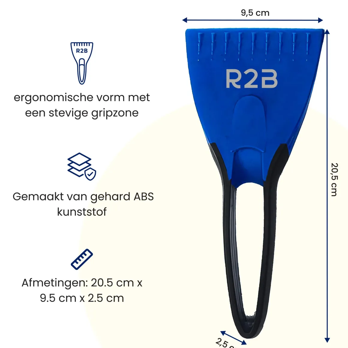 IJskrabber Auto met IJsbreker - Blauw