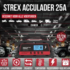 Industriele Acculader 12/24V - 5/10/25A