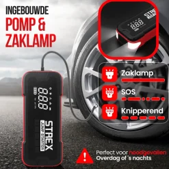 Jumpstarter voor Auto met Compressor