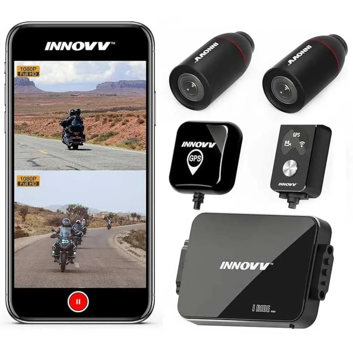 K7 2CH Dual Wifi GPS 2K Motor dashcam