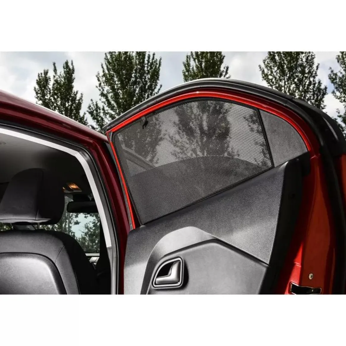 Kia Rio 5 deurs 2011-2016 - Zonneschermen achterportieren