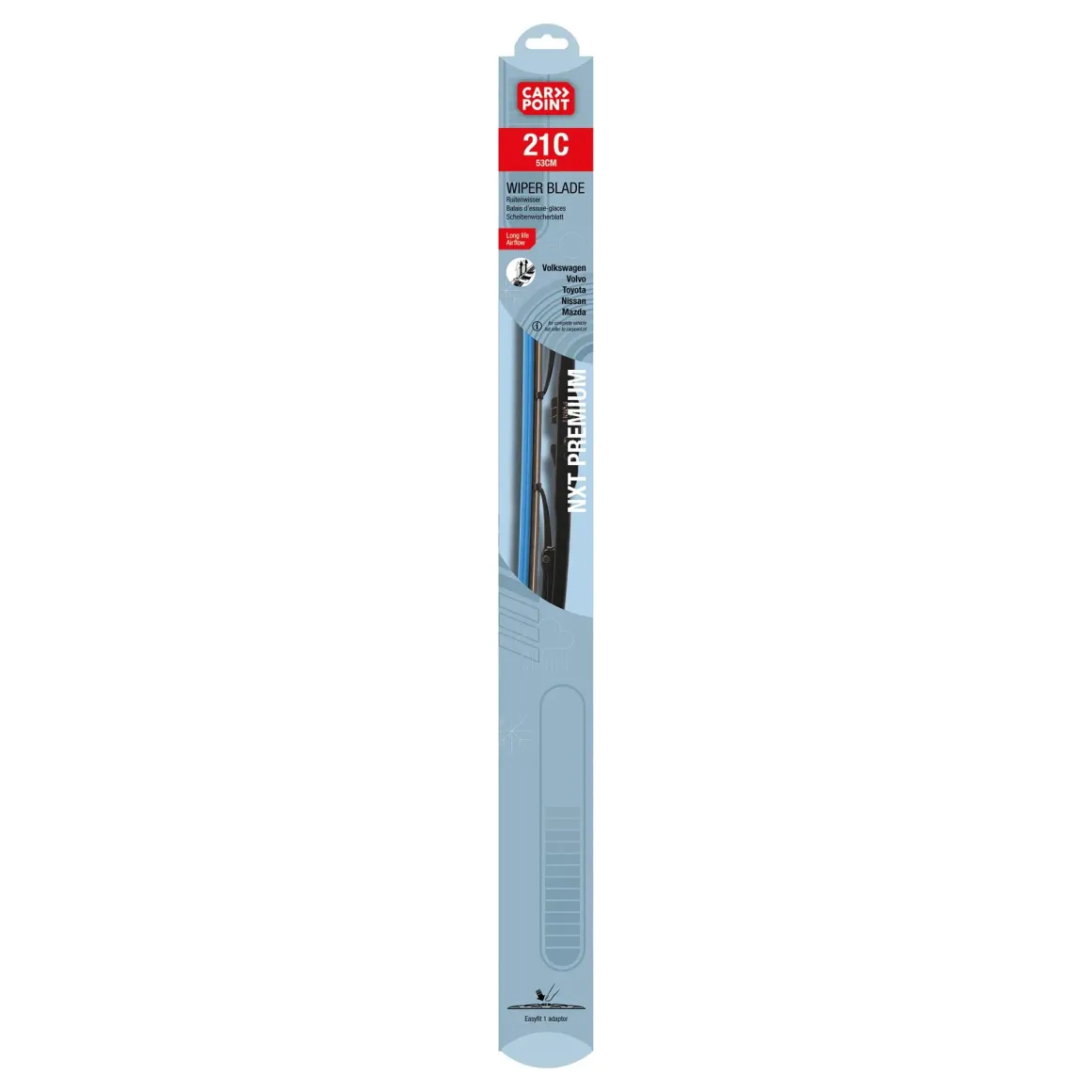 Long Life ruitenwisser 53cm 100% natuurrubber
