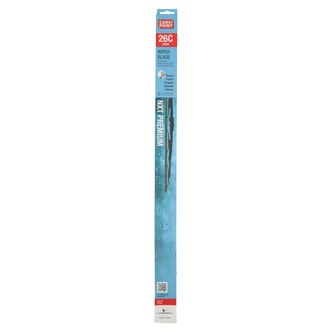 Long Life ruitenwisser 65cm - 100% natuurrubber