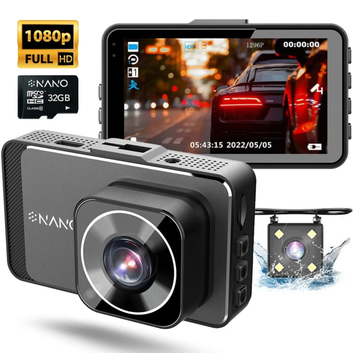 M19 2CH Dual Full HD 32gb dashcam