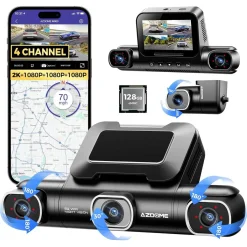 M660 4CH 128gb 2K Wifi GPS 360 graden dashcam