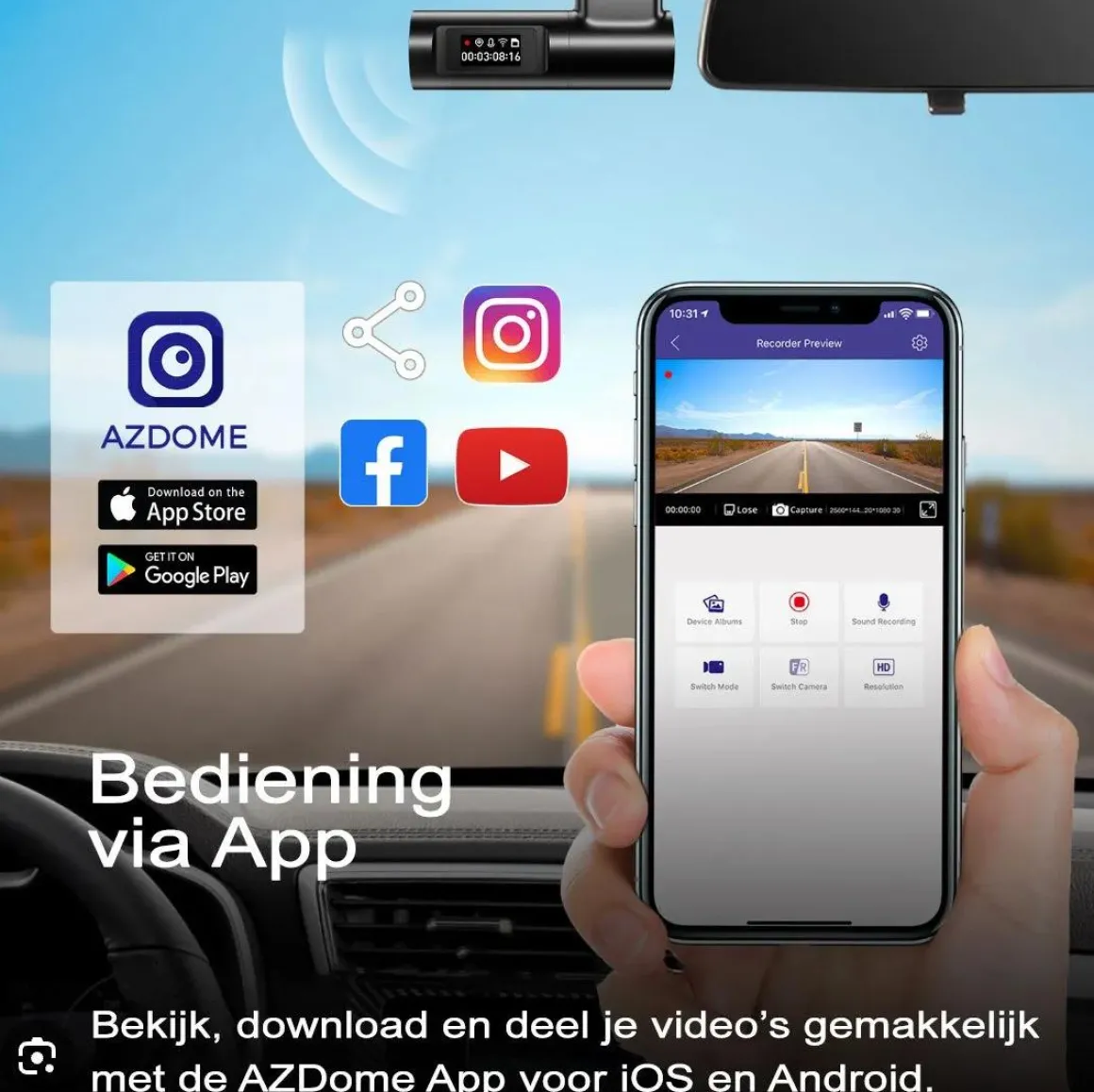 M330 Full HD Wifi dashcam