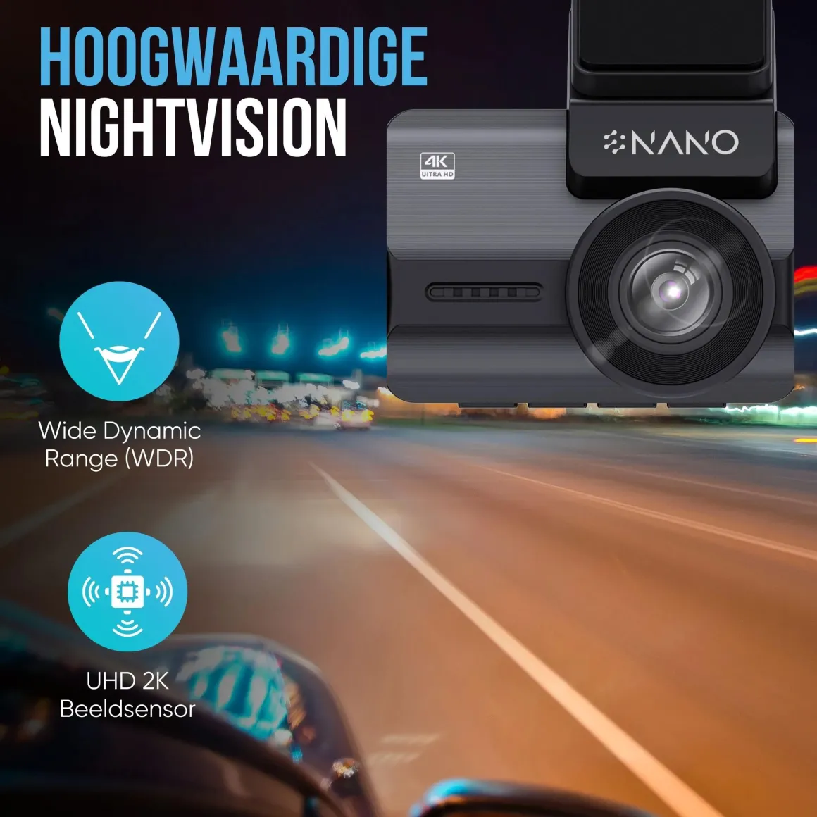 M68 4K 2CH Wifi GPS 32gb dashcam