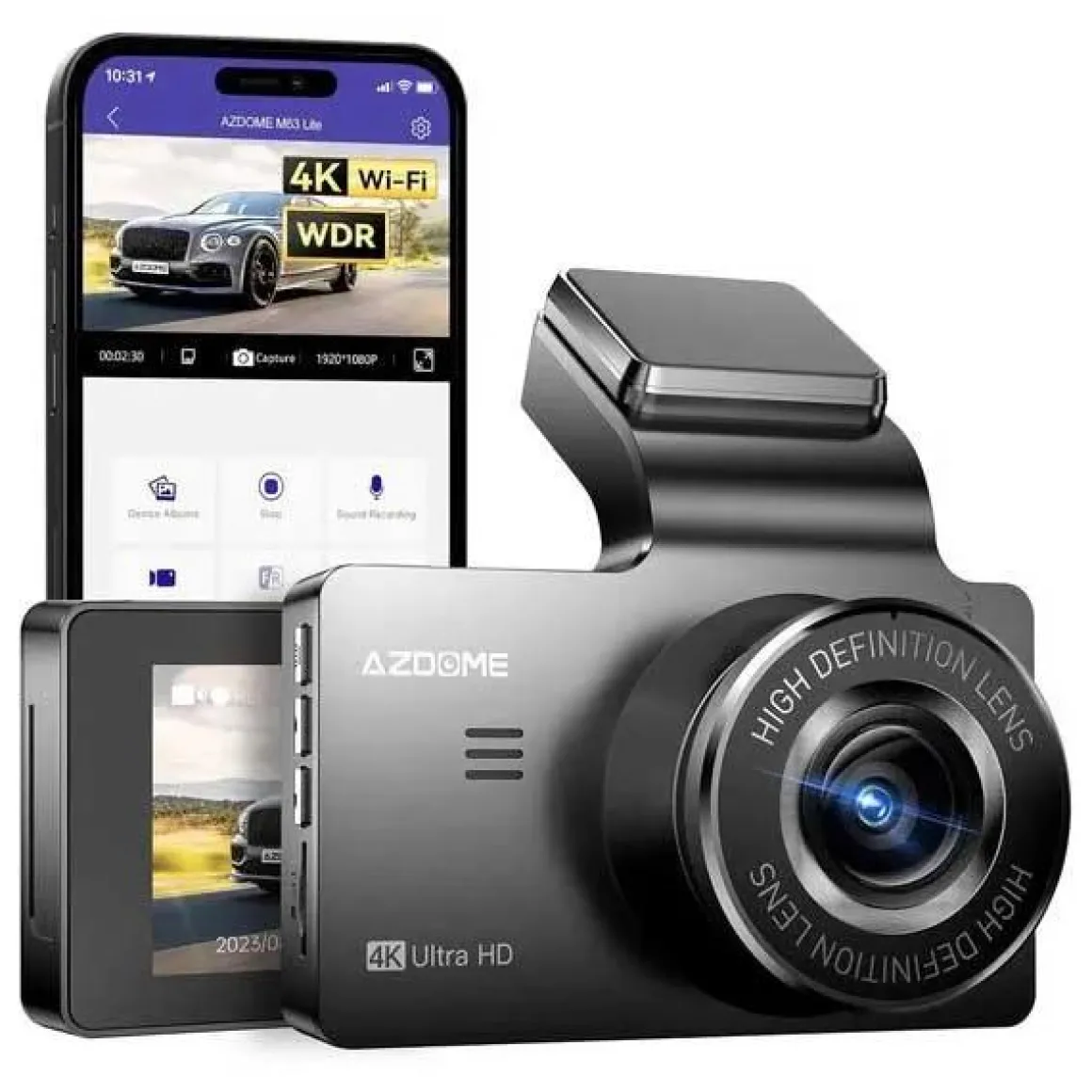 M63 Lite True 4K Wifi dashcam