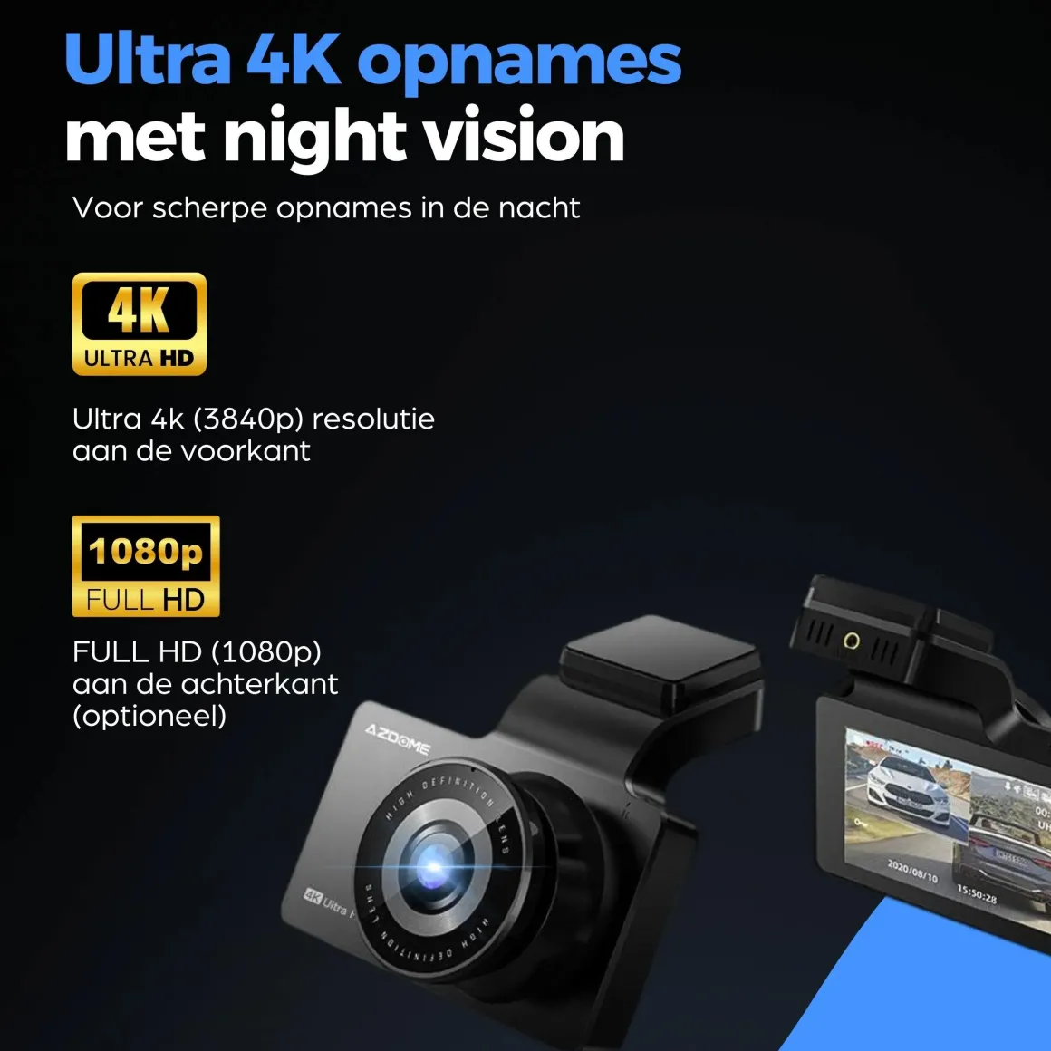 M63 Lite True 4K Wifi dashcam