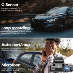 M770 Pro 2CH 4K Wifi GPS 64gb dashcam