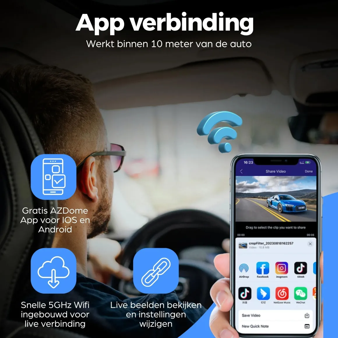 M770 Pro 2CH 4K Wifi GPS 64gb dashcam