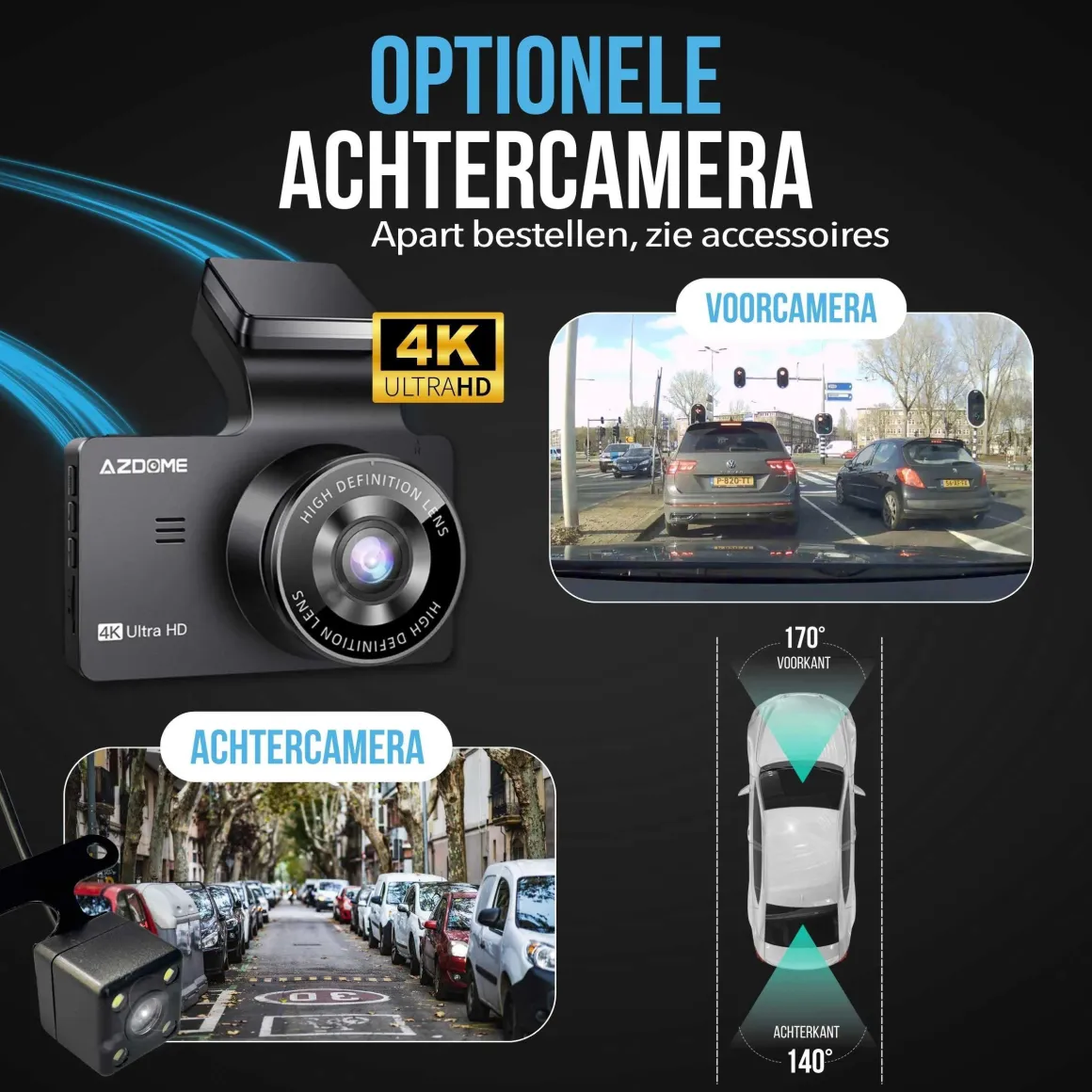 M63 Pro True 4K 64gb Wifi GPS dashcam