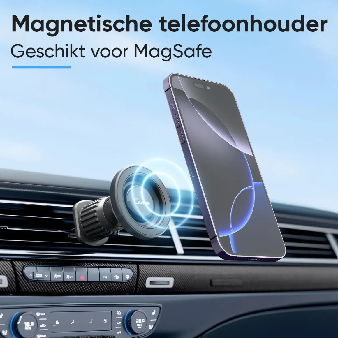 MagSafe Telefoonhouder Auto - Zwart