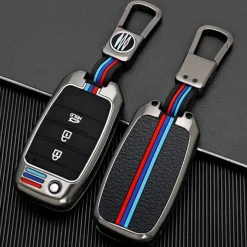Metalen Sleutelhoesje voor Kia grijs B3