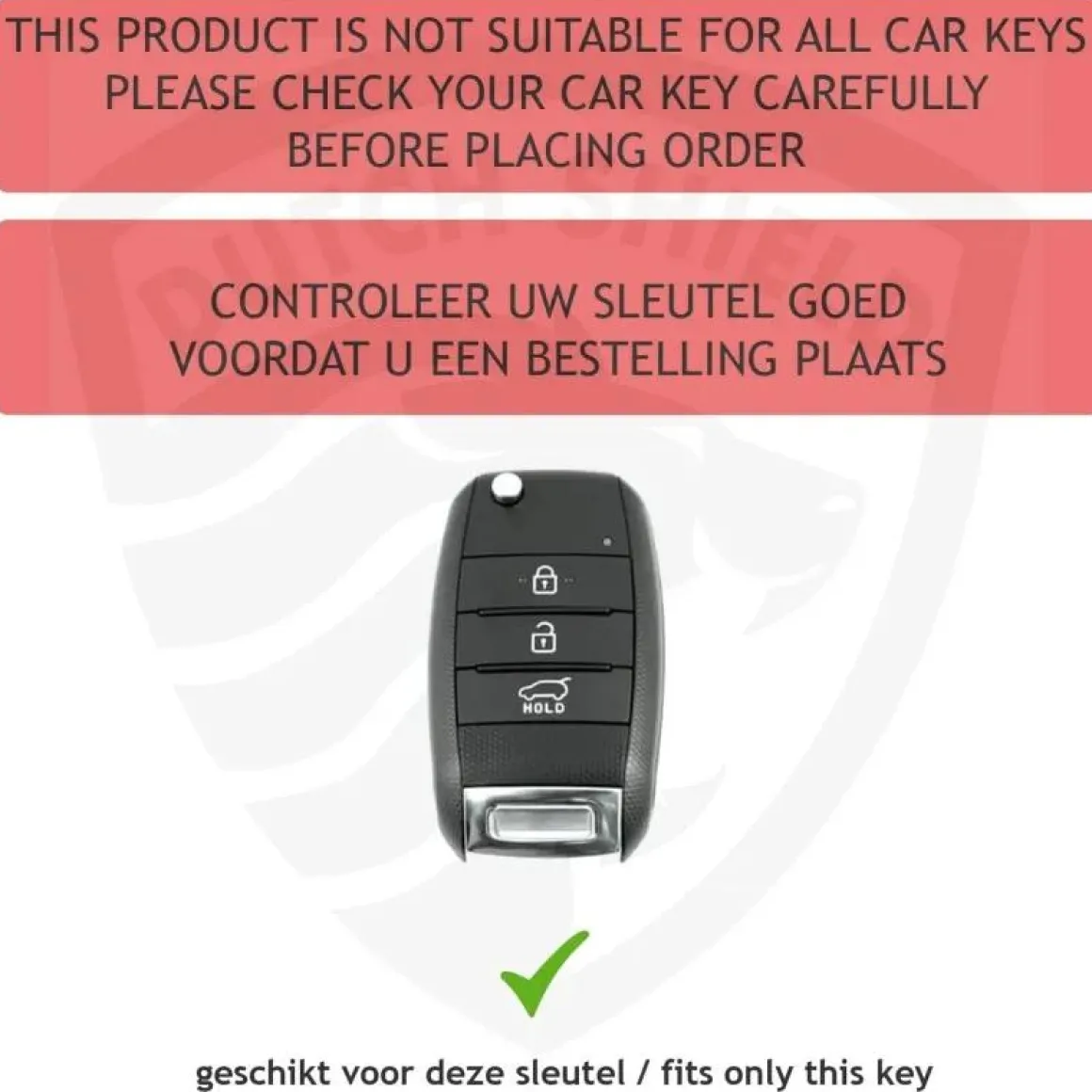 Metalen Sleutelhoesje voor Kia grijs B3