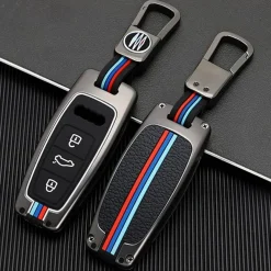 Metalen Sleutelhoesje voor Audi grijs D3