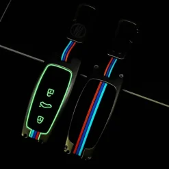Metalen Sleutelhoesje voor Audi grijs D3