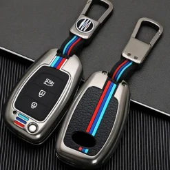 Metalen Sleutelhoesje voor Hyundai grijs B3