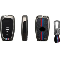 Metalen Sleutelhoesje voor Toyota grijs B3A