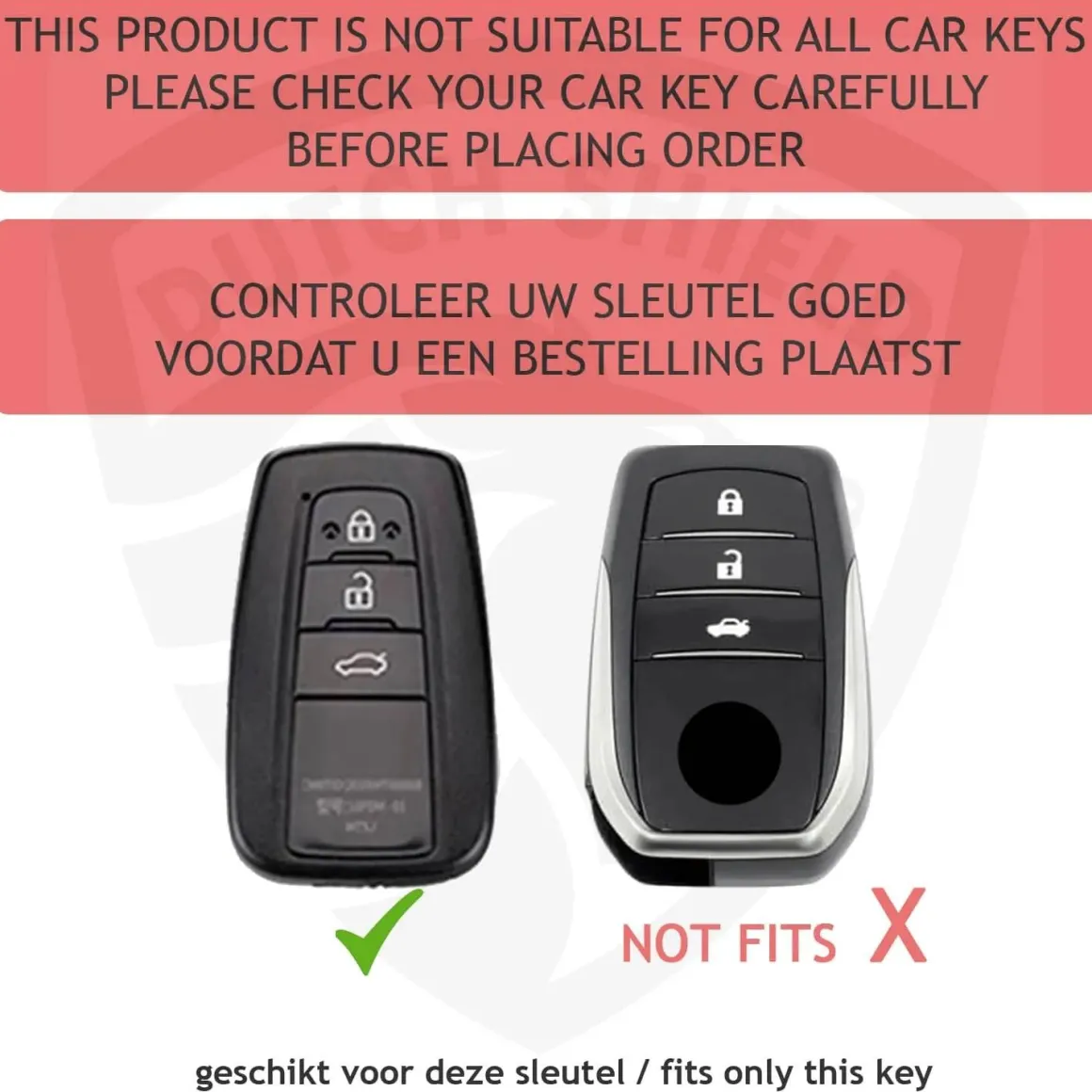 Metalen Sleutelhoesje voor Toyota grijs B3A