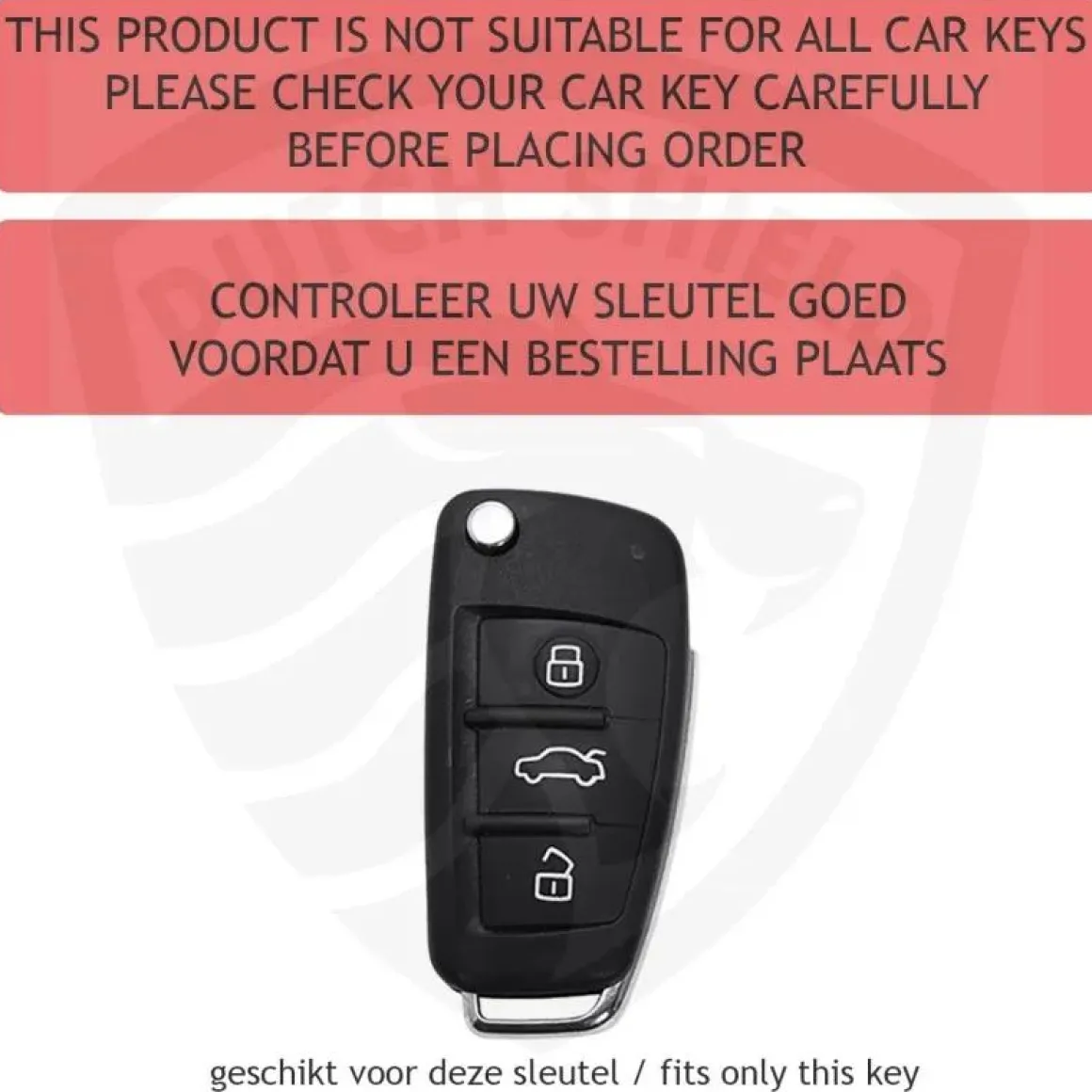 Metalen Sleutelhoesje voor Audi grijs C3