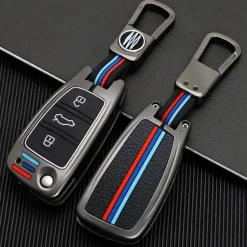 Metalen Sleutelhoesje voor Audi grijs C3