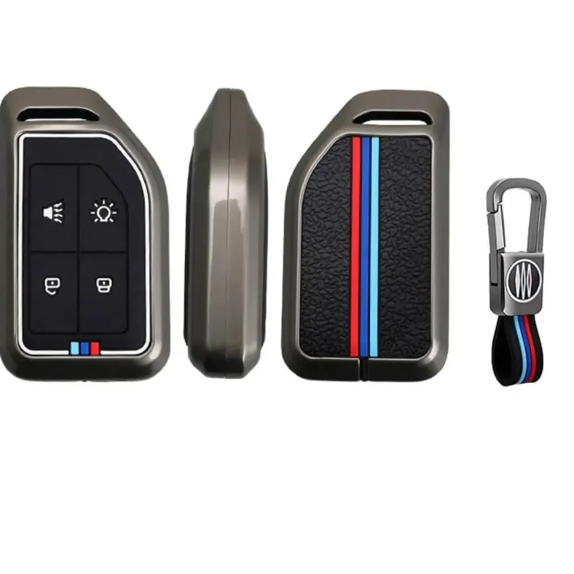 Metalen Sleutelhoesje voor Volvo Truck - 4 knoppen