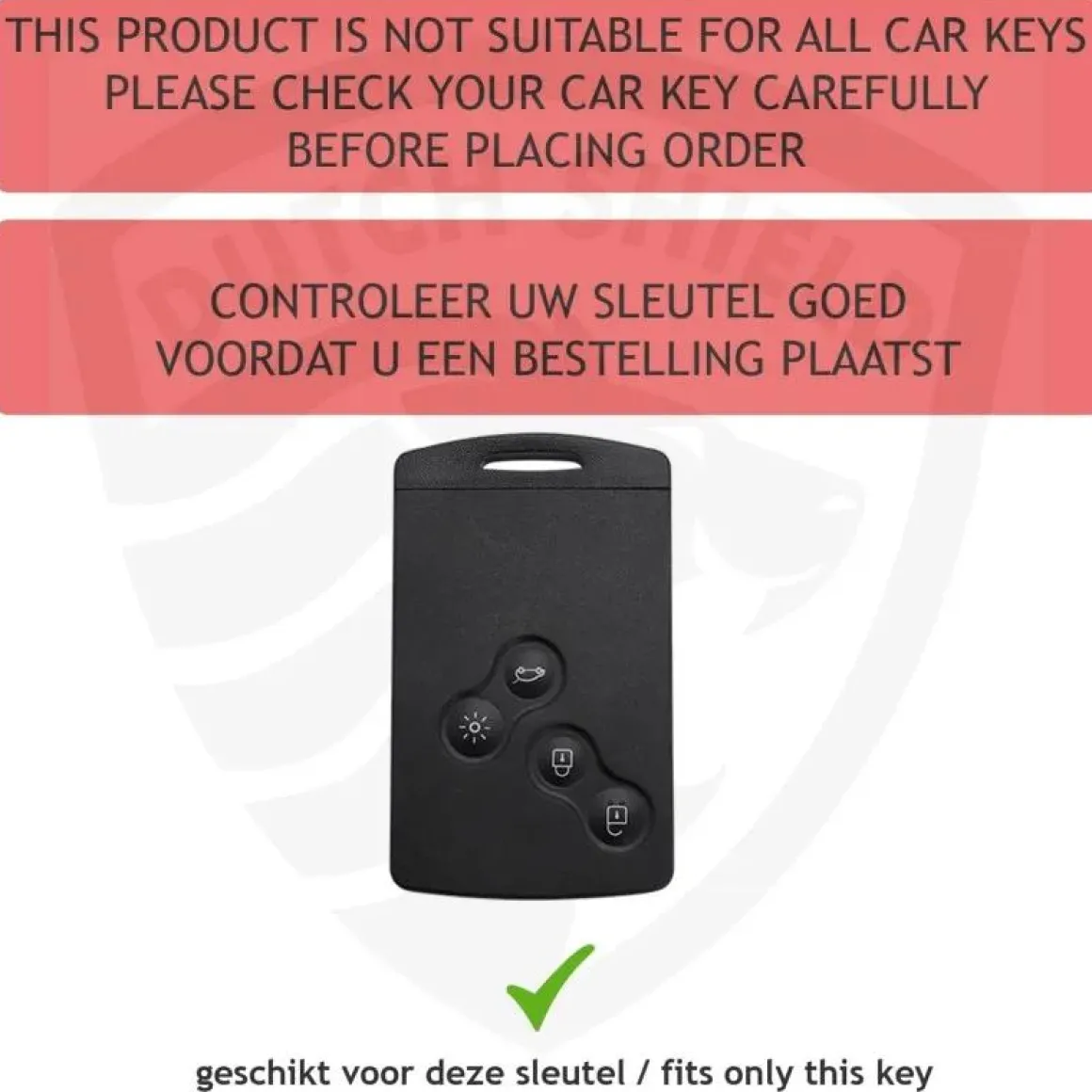 Metalen Sleutelhoesje voor Renault grijs C2