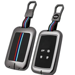 Metalen Sleutelhoesje voor Mitsubishi grijs B