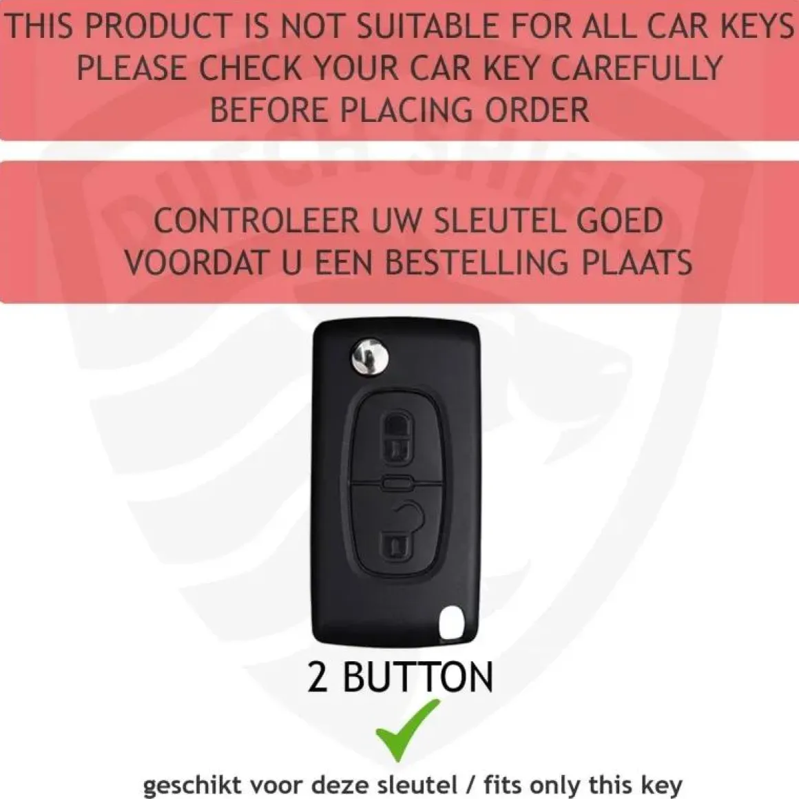 Metalen Sleutelhoesje voor Peugeot grijs D2
