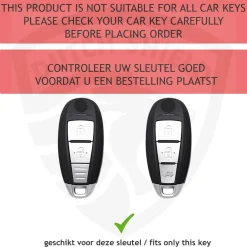 Metalen Sleutelhoesje voor Suzuki grijs A3A