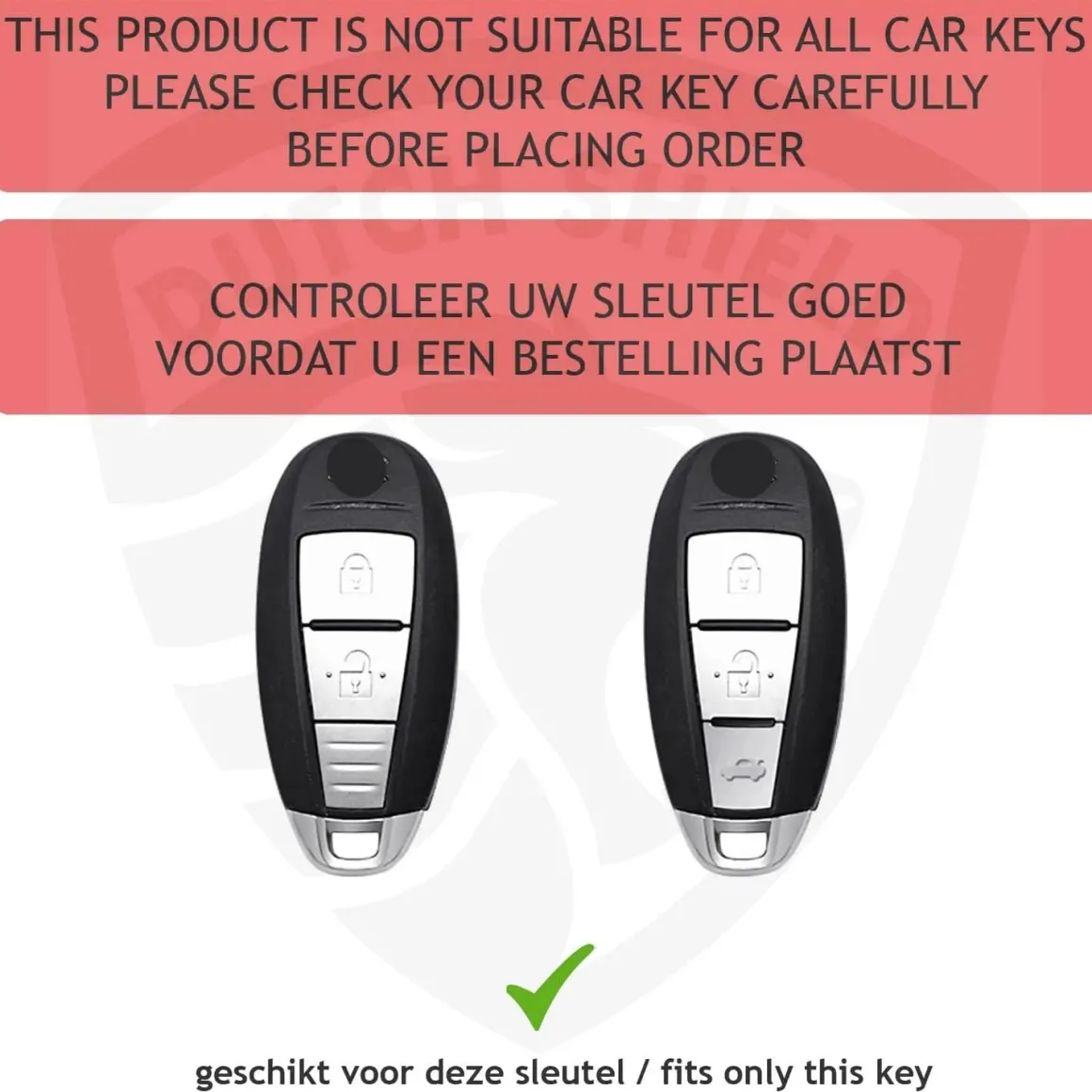 Metalen Sleutelhoesje voor Suzuki grijs A3A