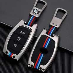 Metalen Sleutelhoesje voor Hyundai grijs A3B