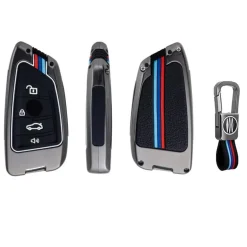 Metalen Sleutelhoesje voor Bmw grijs B4A