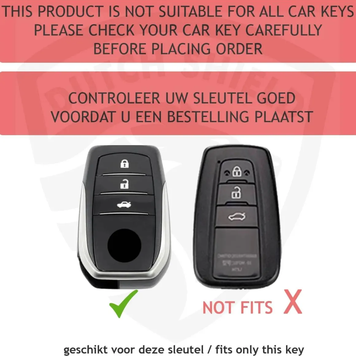 Metalen Sleutelhoesje voor Toyota grijs A3
