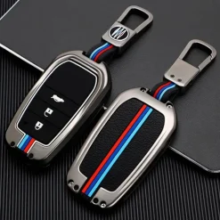 Metalen Sleutelhoesje voor Toyota grijs A3