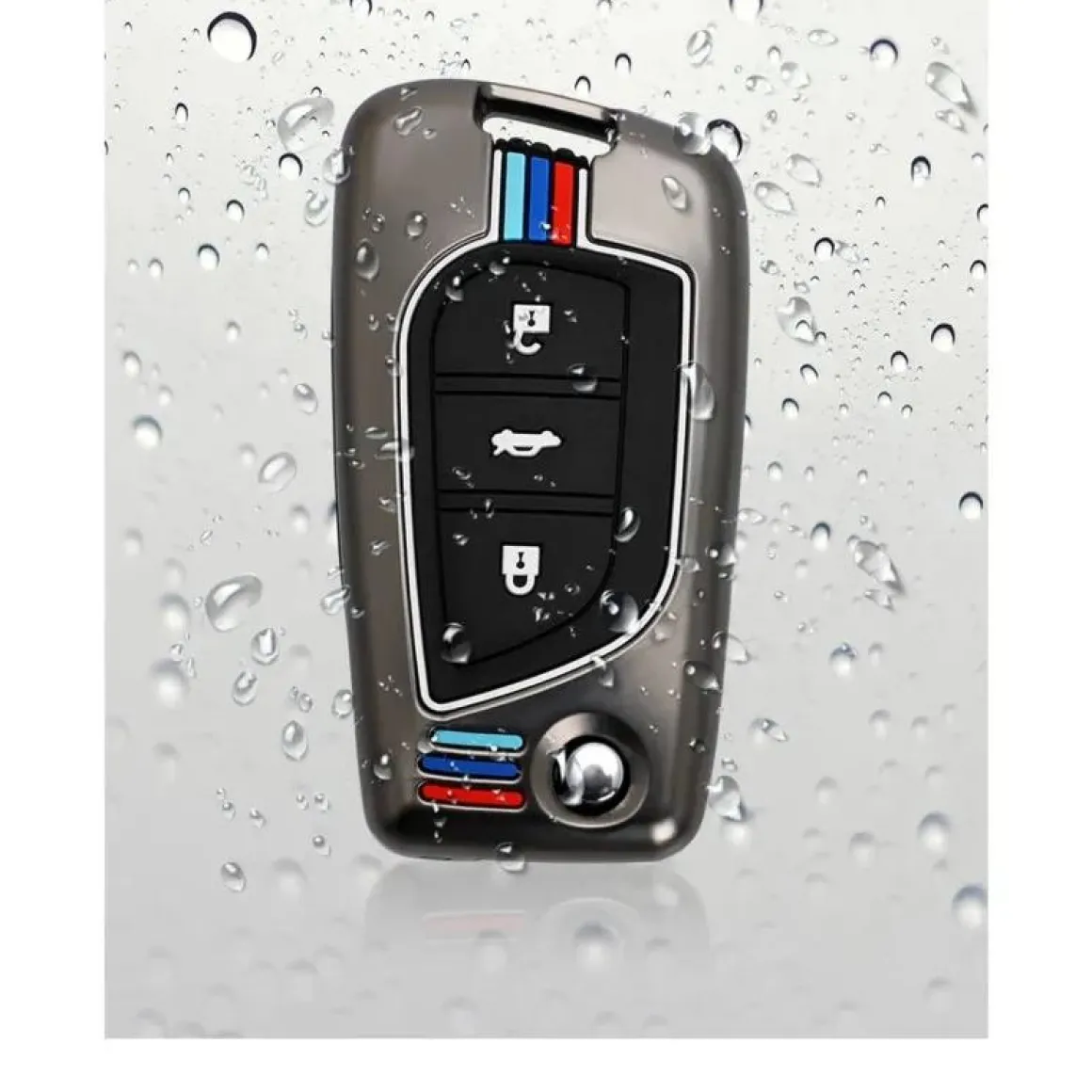 Metalen Sleutelhoesje voor Toyota grijs C3