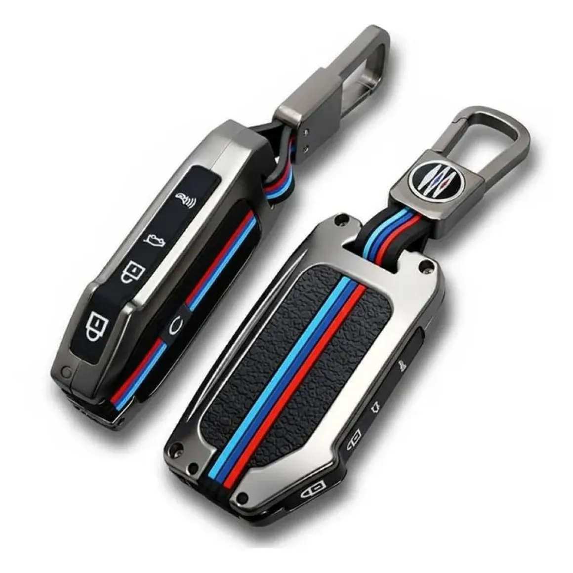 Metalen Sleutelhoesje voor Kia grijs C5