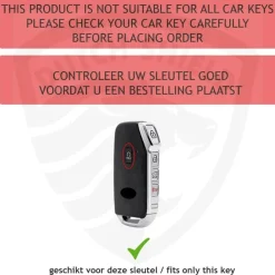 Metalen Sleutelhoesje voor Kia grijs C5